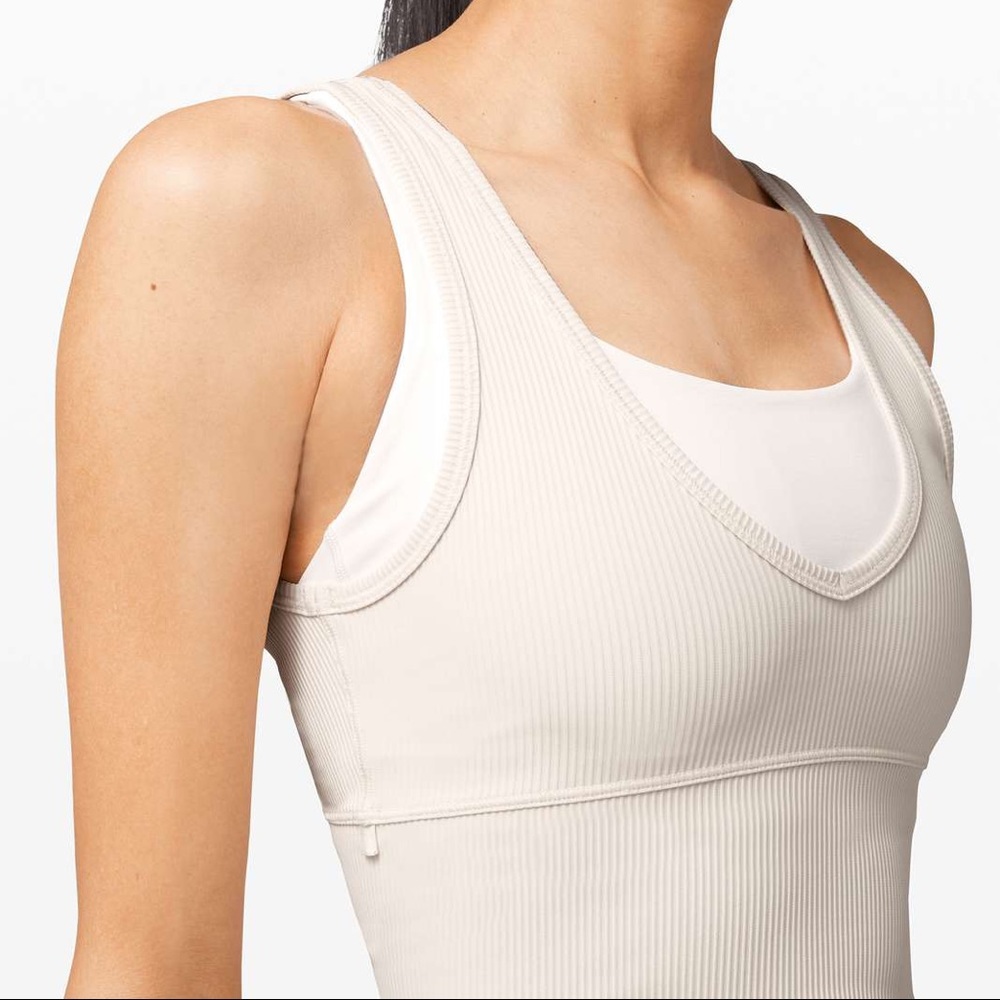 Lululemon Power Pivot Tank *Rib - Light Ivory - Picture 2 of 8